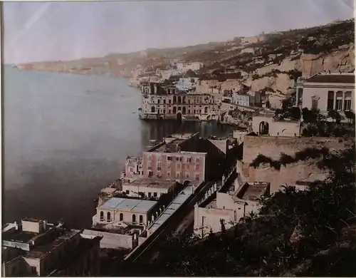 Colorierte Photographie Neapel - Posilipo von Giorgio Sommer, ca. 1890