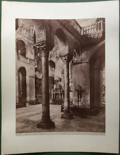 Photographie Venedig - Kirche San Marco, Innenansicht, ca. 1890, von Carlo Naya