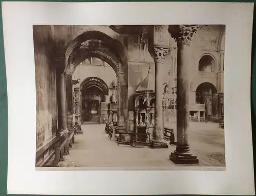 Photographie Venedig - Kirche San Marco, Innenansicht, ca. 1890, von Carlo Naya