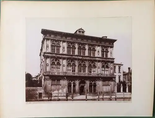 Photographien Venedig – Palazzo Vendramin, Dogenpalast, ca. 1890, von G. Sommer