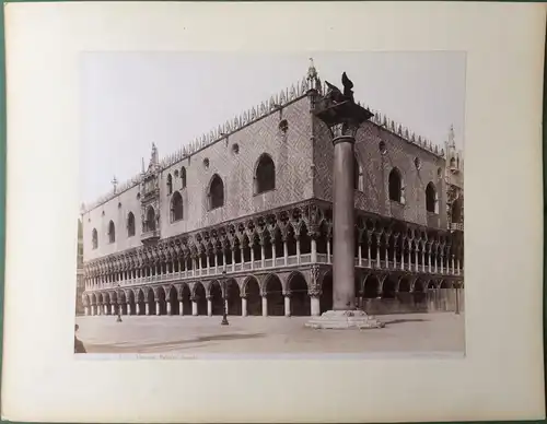 Photographien Venedig – Palazzo Vendramin, Dogenpalast, ca. 1890, von G. Sommer