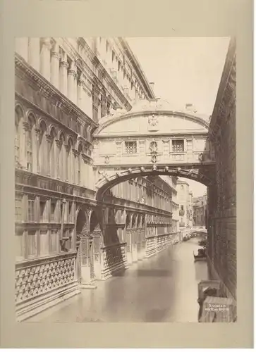 Photographie Venedig – Seufzerbrücke / Ponte de Sospiri, ca. 1890