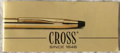 Vergoldeter Dreh-Kugelschreiber von „CROSS“ im Originaletui