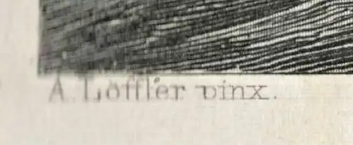 Stahlstich „Cap Matapan“ von C. Bertrand nach August Löffler