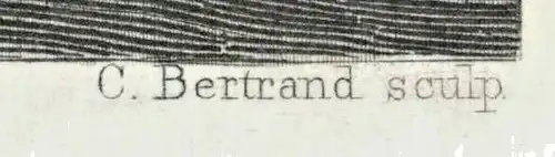 Stahlstich „Cap Matapan“ von C. Bertrand nach August Löffler