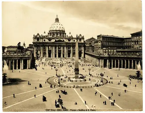 Fotografie,Ed.ni,Brogi, Roma - Basilica di S. Pietro in Vaticano,ca.1880