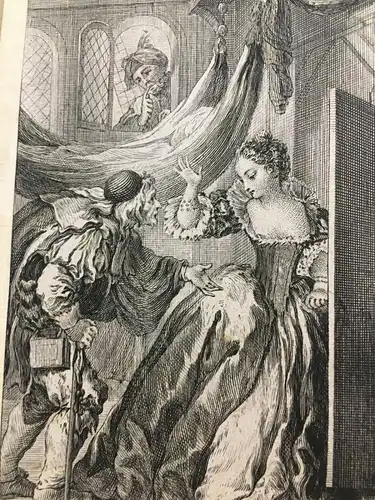 Kupferstich,Illustration n. Charles Eisen zu Tales & Novels,Jean de La Fontaine