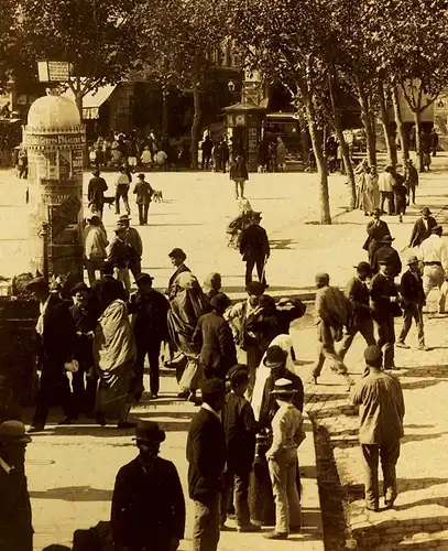 Fotografie, Original-Photo, gr. ca 1870, Algier, Place du Gouvernement, ND.Phot