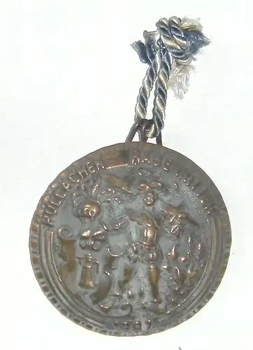 Pullacher RABENRITTER - Faschingsorden 1987 aus Bronzeguss