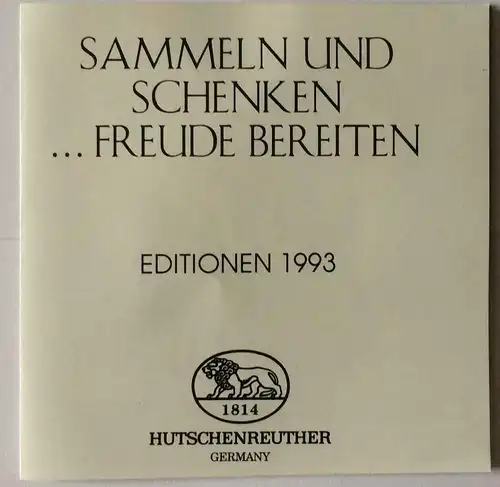 Weihnachtsglocke 1993 aus Porzellan von Hutschenreuther in Originalschachtel