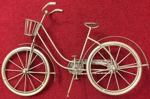Kleines Fahrrad aus Metall, Deko-Artikel, ohne Marke