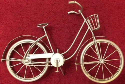 Kleines Fahrrad aus Metall, Deko-Artikel, ohne Marke