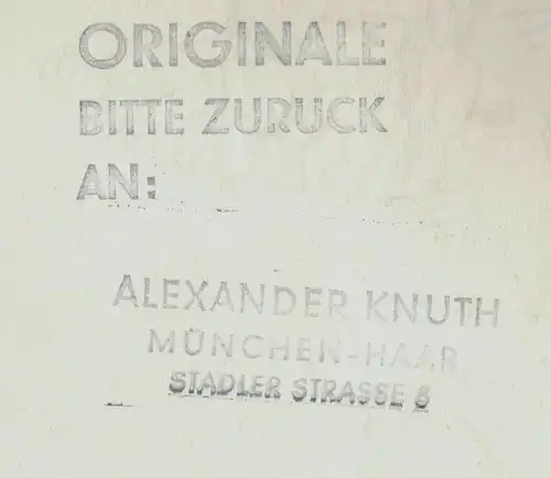 Original-Tuschezeichnung – Cartoon von Alexander Knuth, 1950er Jahre