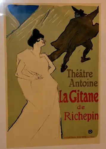 Lithographie,La Gitane de Richepin (Entwurf1901) n.Henri de Toulouse Lautrec