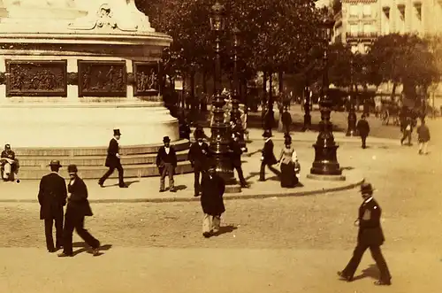 Fotografie,gr,.ca 1880,Frankreich,Paris,Place de la Republique