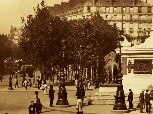 Fotografie,gr,.ca 1880,Frankreich,Paris,Place de la Republique