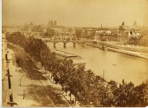 Fotografie,gr,.ca 1880,Frankreich,Paris,L`Linstitut et la Cite,Louvre