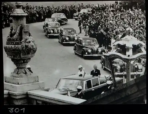 16 Originalphotogr.  Staatsbesuch Königin Elisabeth München 1965 , Meta Köhler