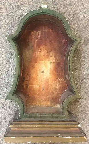 Büste des Heiligen Aloisius in kleinem schrein-ähnlichen vorne offenem Kästchen