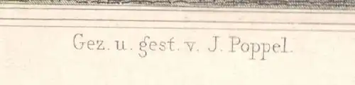 Stahlstich WITTELSBACHER PLATZ IN MÜNCHEN von Johann Poppel, ungerahmt