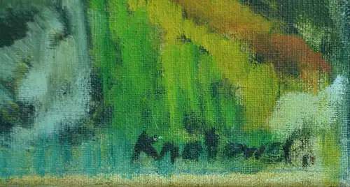 Gemälde, Öl auf Leinwand,Kratowiel, Summerday in Richmond,ohne Rahmen