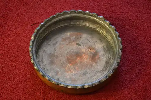Schüssel,Kupfer, innen verzinnt,Syrien,19.Jhdt. Durchmesser 24 cm, Höhe 6 cm