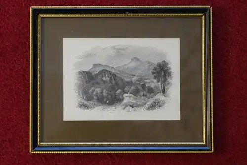Holzschnitt, Braid Hills, Arthurs Seat and Salisbury Crags, etwa 1860