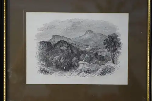 Holzschnitt, Braid Hills, Arthurs Seat and Salisbury Crags, etwa 1860