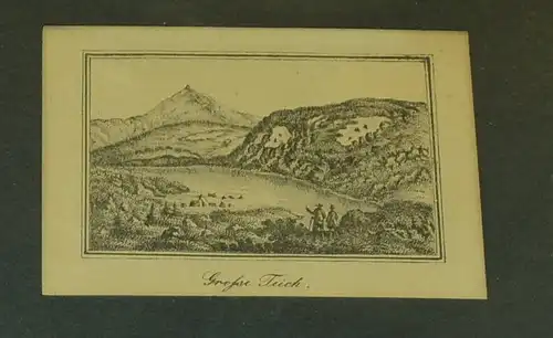 Lithografie,Grosse Teich,frühes 19.Jhdt,seltene Darstellung