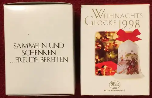Zwei Weihnachtsglocken der Firma HUTSCHENREUTHER 1995 + 1998 in Originalkartons