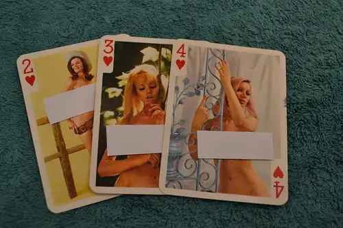 Spielkarten, Playgirls, 55 Karten, Piatnik, Wien 1970