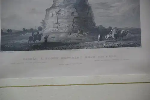 Stahlstich Sarnat, A Boodh Monument near Benares, Indien, 1870