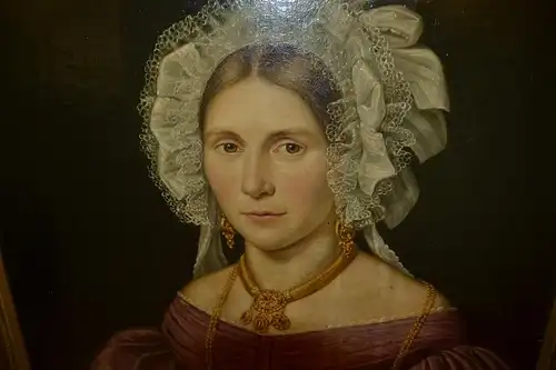 Portrait, Öl auf Leinwand,Juwellierin Rothmüller,München,ca.1820 ,u. gerahmt