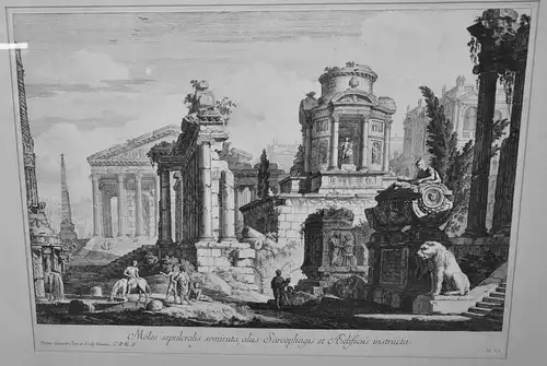 Kupferstich, Gaspari, Pietro (Italien, um 1720-1785). Moles sepulcralis,