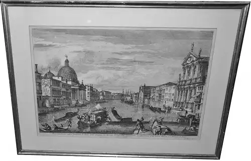 Kupferstich,Marieschi,Canal Grande Venetien Prospectus Canalis magni Coenobium