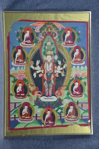 Mandala, indischer Kalender, Druck