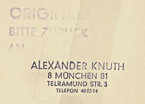 Original-Tuschezeichnung – Cartoon  Alexander Knuth, 1950er Jahre,Weihnachten