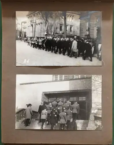 Kleines altes Jugendstil-Photoalbum mit 27 Photographien, ca. 1917