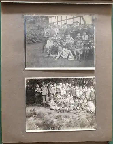 Kleines altes Jugendstil-Photoalbum mit 27 Photographien, ca. 1917