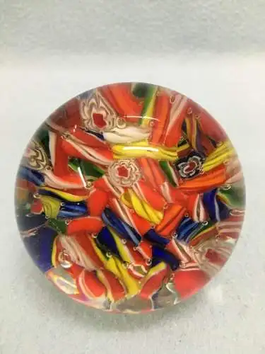 Paperweight,mit bunten Motiv, 347 Gramm, 20 Jhdt.