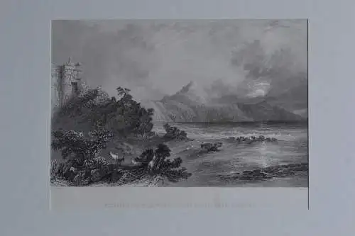 Stahlstich, Port of Seleucia, near Suadeah, 1840, W.H. Bartlett