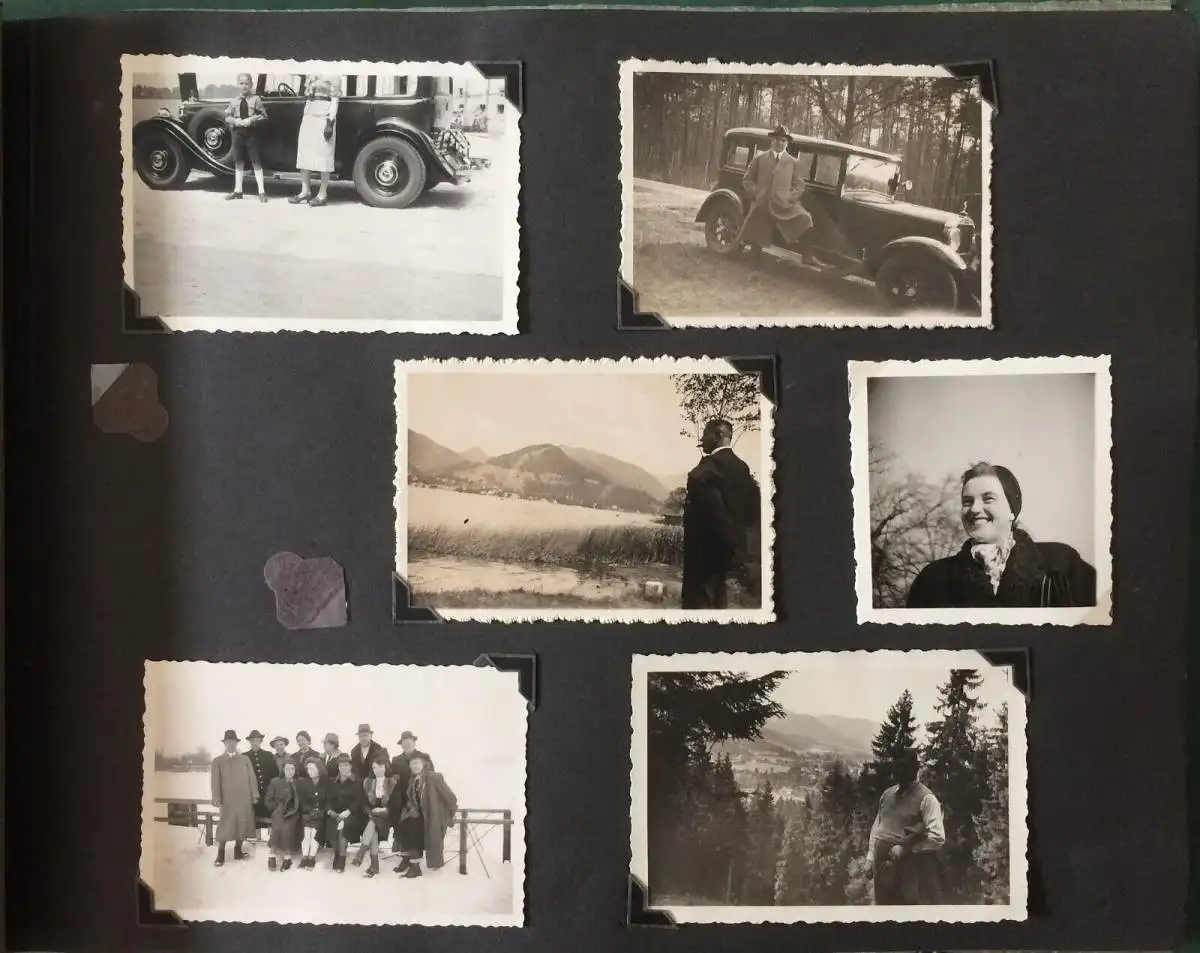Photoalbum mit über 180 Aufnahmen aus 1930-1940er Jahren, meist Familienphotos