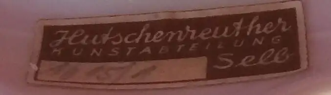 Kleiner Kerzenleuchter mit zwei Putti der Manufaktur Hutschenreuther/Selb