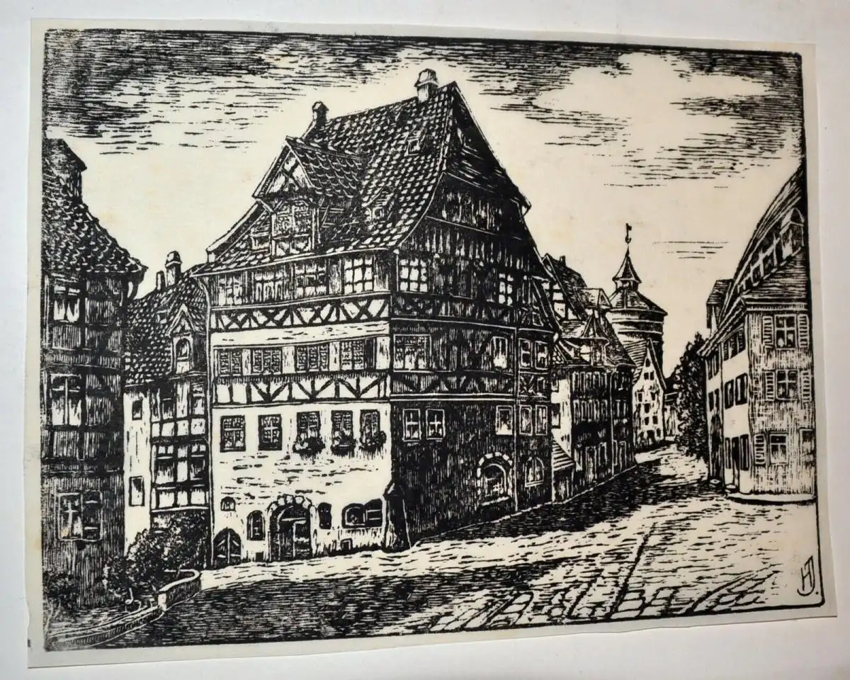 Holzschnitt,Dürerhaus,Nürnberg
