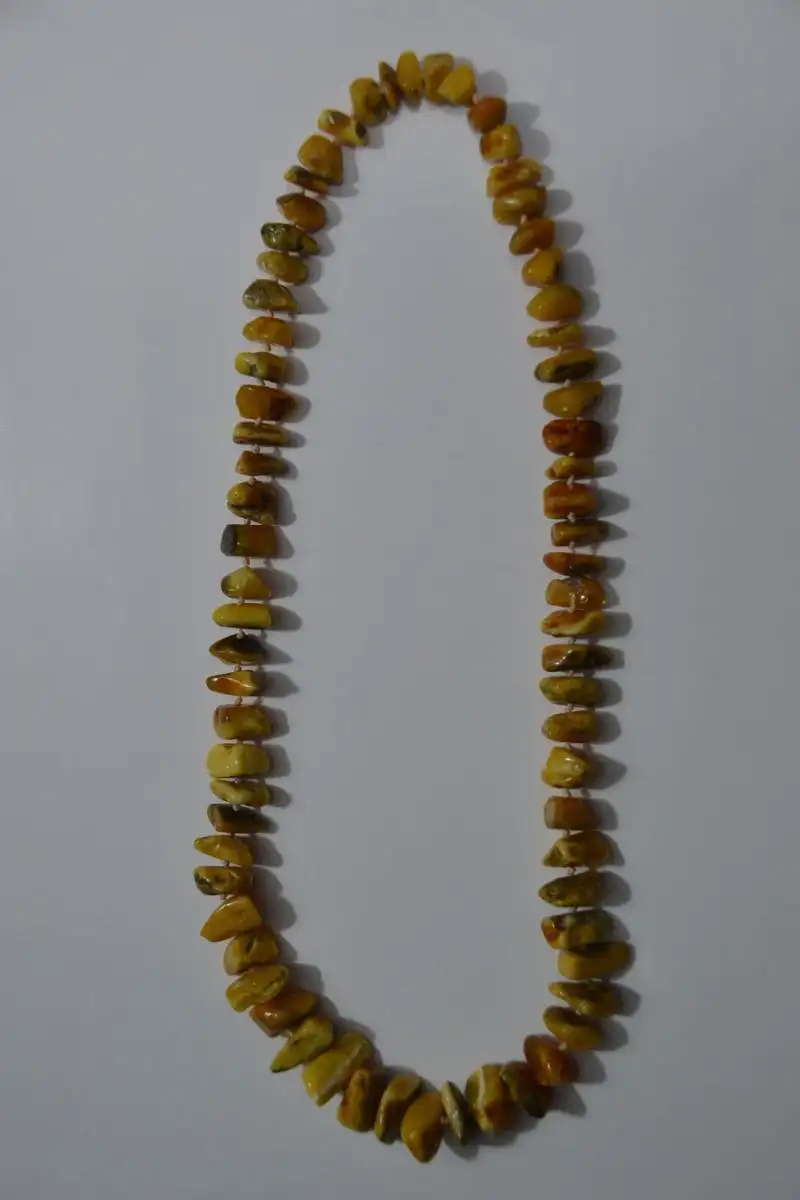 Kette, Halskette, Bernsteinkette, Bernstein, 32 cm, ca. 65 Gramm
