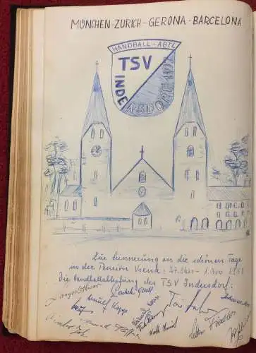 Gästebuch der Pension Viena in Barcelona, ab 1940