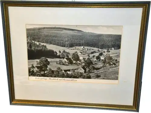 Fotografie,S/W,gerahmt, Eulengebirge,Haschbach,Schlesien/Polen,1930