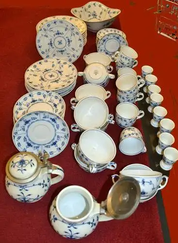 Geschirr, 51 Teile,Heinrich,Villeroy+Boch,Design Amalienburg,Echt Kobalt