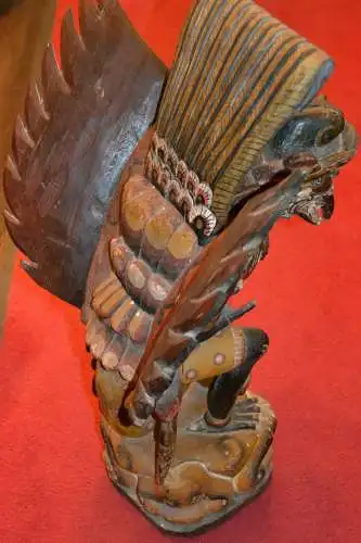 Skulptur,Garuda,Indonesien-Bali,polychrome Holzschnitzerei,nach 1945