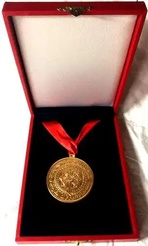 Medaille in rotem Originaletui aus dem arabischen Raum, Anlaß nicht bekannt